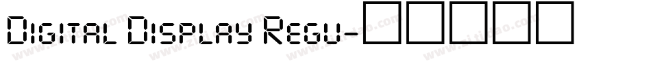 Digital Display Regu字体转换